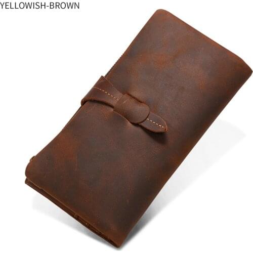 Men Wallet Genuine Leather Long Wallet Male Wallet Handbag Male Clutch Bag Coin Purse Card Holder Boyfriend Gift