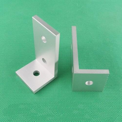4040 to 8080 Unequal Angle Aluminum Right Angle Fixator Foot Fixtures Corner Code