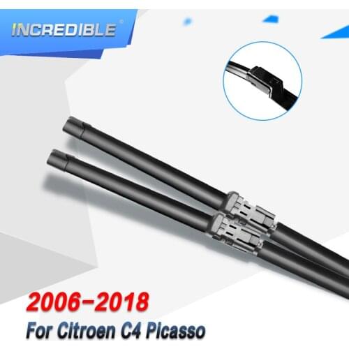 INCREDIBLE Wiper Blades for Citroen C4 Picasso 32"&30" Fit Side Pin / Bayonet Arms / Push Button Arms Model
