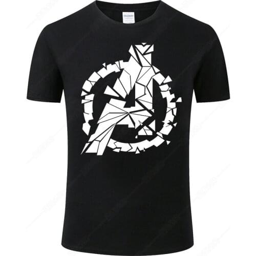 2021 New Funny The Avengers Logo T Shirt Men Women Summer Cotton T-Shirt Cool Tee Short Sleeve Print Tops Clothing J78