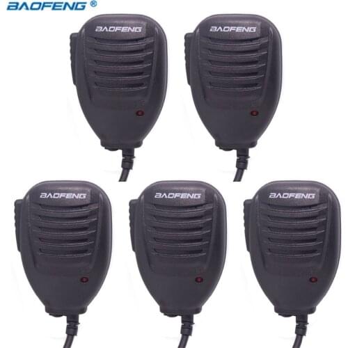 5PCS Original Baofeng UV5R Handheld Microphone Speaker MIC for Baofeng Portable Radio UV-5R BF-888S BF-UVB3 Plus Walkie Talkie