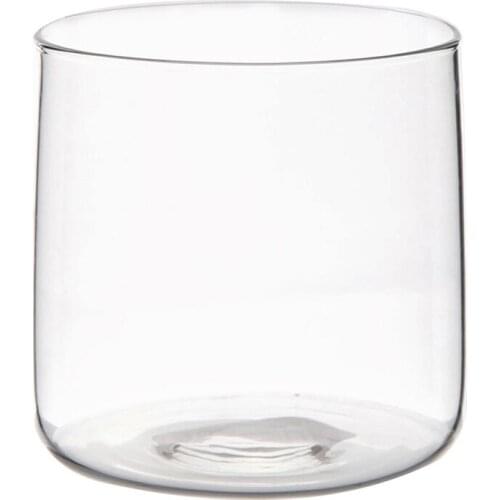 1pc Transparent Glass Cup Juice Cup Milk Coffee Breakfast Beverage Coffee Mugs Lemonade Cup High Temperature Resistant