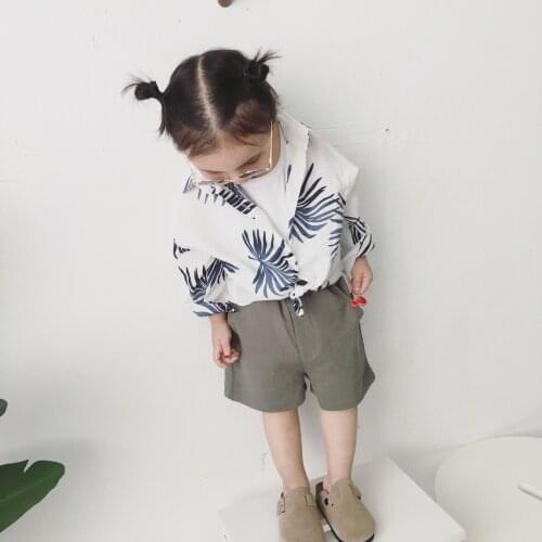 Baby Boys and Girls Shirt Kids Long Sleeves Printed Tee Shirt Toddler Girl Loose Casual Sunscreen Outwear Girl Top Tees Blouse