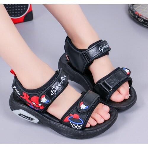 Boys sandals, childrens spider-man shoes, summer new childrens baby sandals, childrens sandals, boys' shoes