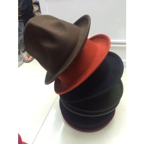 100% Wool Women Men Vivianwestwood Fedora hat Mountain Hat Pharrell Steampunk Hat Millinery Magician Buffalo Top Hat