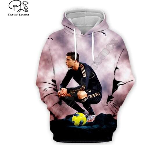 Fashion Football star Ronaldo hoodies 3D printed Sweatshirt Hoodie Harajuku Autumn Streetwear women foe men Casual Tracksuit