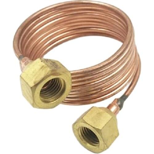 Refrigeration OD 3mm capillary tube with 1/4 flare nuts 140cm Lengthen
