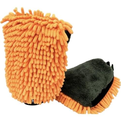 Ultra-Luxury Microfiber Cleaning Brush work gloves Detailing Car Wash Gloves Multi-function Car Cleaning Wheel Brush Gloves Tool