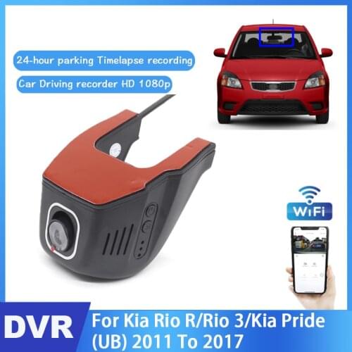 1080P Wifi Hidden Car DVR Dash cam Camera Video Recorder For Kia Rio R/Rio 3/Kia Pride (UB) 2011 2012 2013 2014 2015 2016 2017