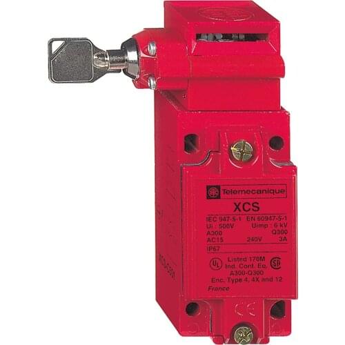 XCSC503 Metal safety switch XCSC - 1 NC + 2 NO - slow break - 1 entry tapped 1/2" NPT