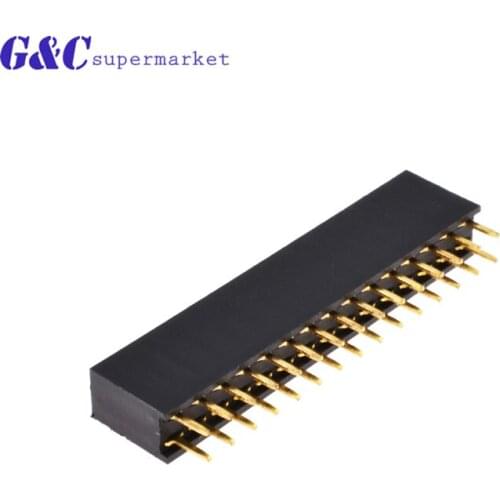 10/100PCS 2X15Pin Header Strip 2.54mm 15pin Double Row Straight Female diy electronics