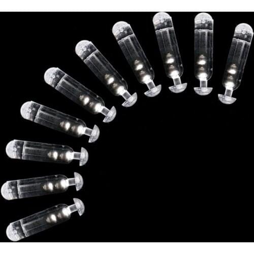 10pcs/set Worm Jig Fishing Lure Baits Rattles Insert Tube Rattles Shake Attract Fly 27/21/15mm