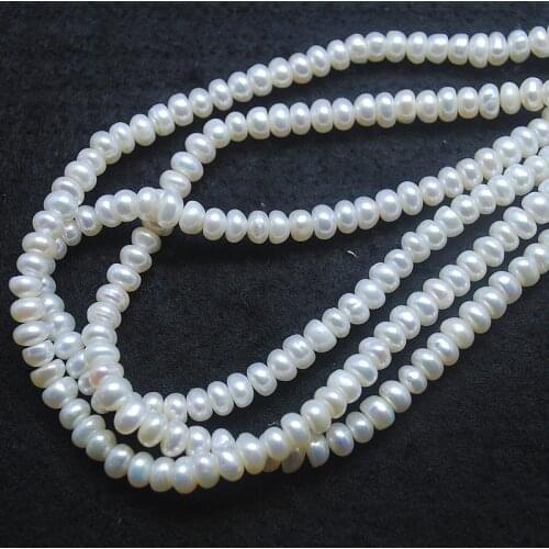 100PCS Natural Cultured Freshwater Pearl AAA Quality Abacus Shape 5-6MM Loose Beads Sellings For Women Bracelets Making Accessor