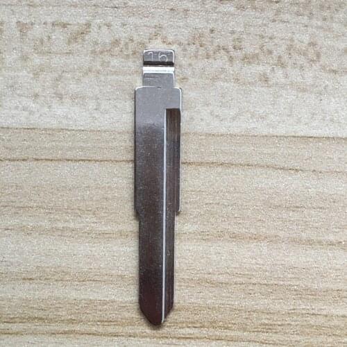 NO.16 Uncut Flip KD Remote Key Blade Type #16 for Mitsubishi for Suzuki Alto Car Key Replacement