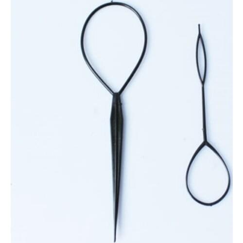2pcs/set Pull Hair Needle Ponytail Hair Braider Creator Loop Styling Tail Clip Hair Braid Maker Styling Hairdressing DIY Tools