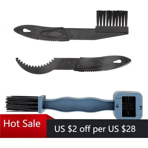 3pcs Bicycle Chain Cleaner Brushes MTB Mountain Bike Machine Washer Brush Scrubber Tool Plastic Motorcycle Cycling Clean Kit