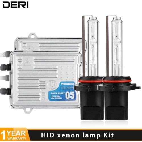 55W HID AC C5 HID Xenon Bulbs Canbus Decoder Slim Ballast or Q5 Fast Bright Fast Start Ballast with H1 H3 H7 H11 9005 9006 12V