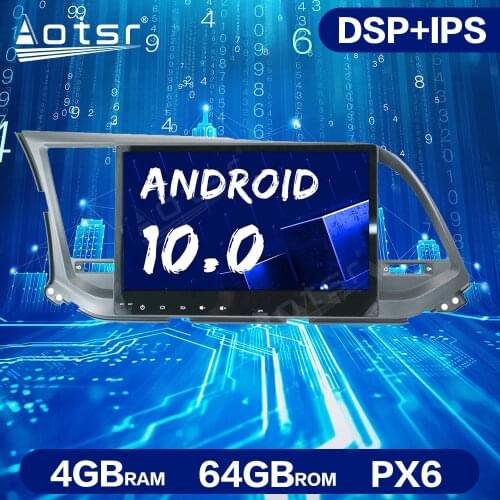 Android 10.0 4GB+64GB DSP For Car Radio GPS Navigation Unit For Hyundai Elantra 2015-2018 Car Multimedia Stereo Player Head unit