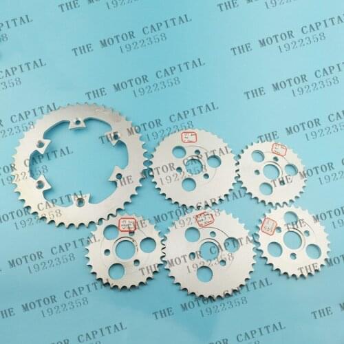 Good quality 29t/31t/35t/37t/43t/45t tooth 420/428/520 chain 30/125mm Rear Drive Chain Sprocket Monkey Bike