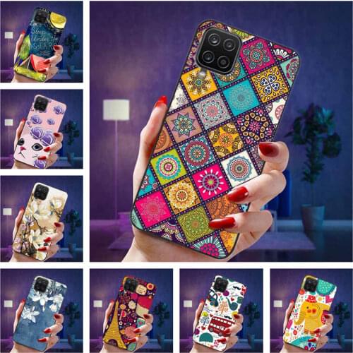 For Samsung M32 Case Cute Relief Soft Silicone Shockproof Phone Cases For Samsung Galaxy M32 M12 A12 A 12 Back Cover Fundas M 32