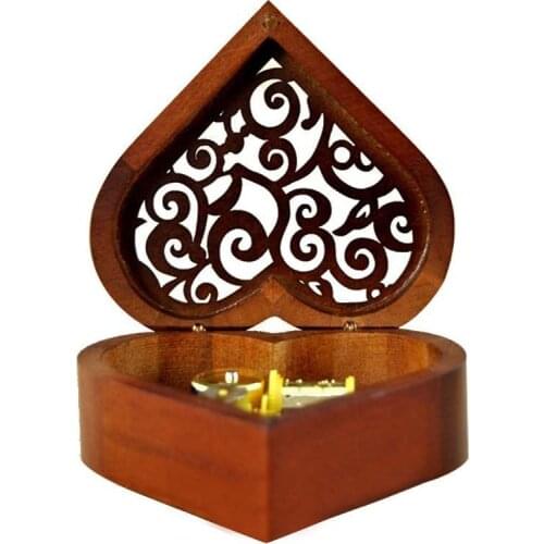 Wooden Music Box Sailor Moon Happy Birthday Gift For Girlfriend Love Heart Gifts For Lovers totoro digimon spirited away