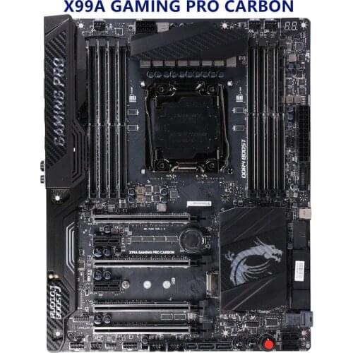 For MSI X99A GAMING PRO CARBON Motherboard LGA 2011 V3 DDR4 For Intel X99A X99M Desktop Mainboard SATA III PCI-E X16 Used