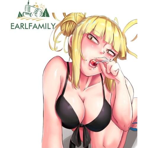 EARLFAMILY 13cm x 9.2cm for Sexy Boku Decals Vinyl Car Stickers Skateboard Car Assessoires Motorcycle Helmet Scratch-Proof Decor