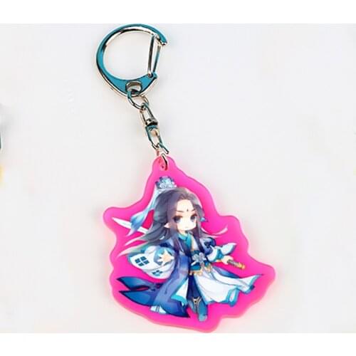 Custom Clear NO MOQ Holographic Epoxy Acrylic Charms Custom Hologram Acrylic Keychains