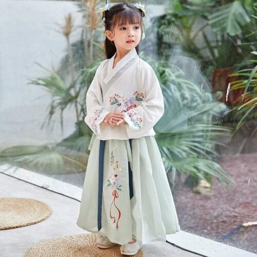 Ancient Chinese Apparel Folk Dance Suit Girls Hanfu Cosplay Costumes Traditional Chinese Dance Costumes Dress