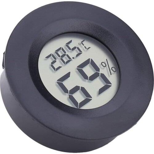 Round Electronic Thermometer and Hygrometer Indoor Digital LCD Hygrometer Temperature Humidity Meter C & F