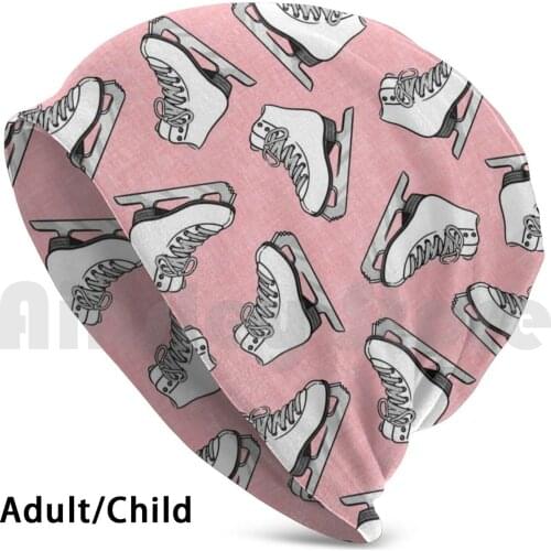 Ice Skates-Figure Skating-Winter Sports ( Pink ) Beanies Knit Hat Hip Hop Ice Skates Ice Skating Figure