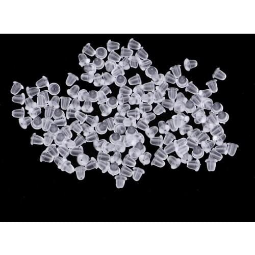 Wholesale Clear Earring Backs Safety Rubber Earring Clutch Hypoallergenic