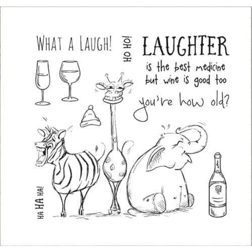 Animal laughter Transparent Clear Silicone Stamp Seal DIY Scrapbooking photo Album Decorative A0663