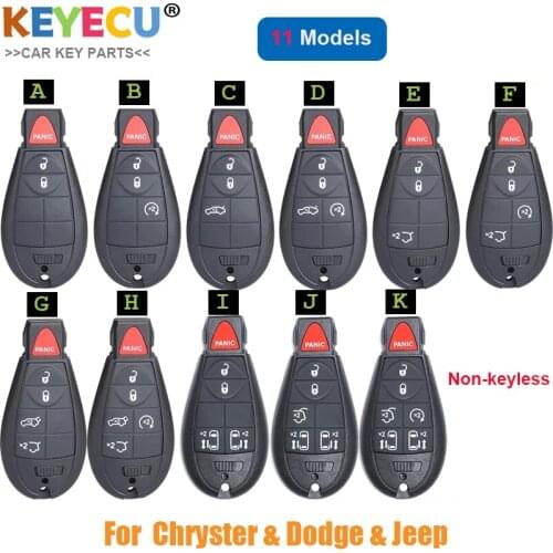 KEYECU Remote Control Car Key for Dodge Caravan Chrysler Town & Country Jeep, for Jeep Cherokee Fob 433MHz - M3N5WY783X IYZ-C01C
