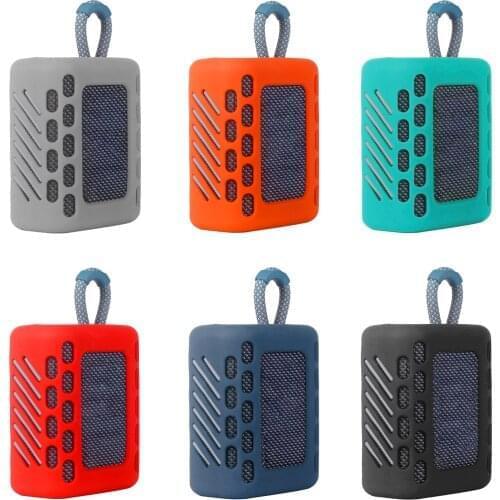 Dust-proof Silicone Case Protective Cover Shell Anti-fall Speaker Case for JBL GO 3 GO3 Bluetooth Speaker Accessories