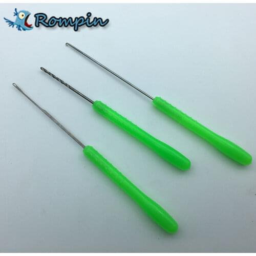 Rompin Hot Sale 3 in 1 Combo Set Carp Fishing Rigging Bait Needle Kit Tool Set Fish Drill Tackle Rigging Tool Kit With Pouch