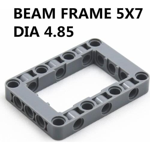 Self-Locking Bricks free creation of toy Technic parts BEAM FRAME 5X7 DIA4.85 2Pcs compatible with Lego NOC4539880