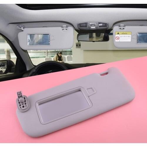 Grey Front Left Driver Side Sun Visor With Makeup Mirror Fit For Hyundai Elantra AD 2017 2018 2019