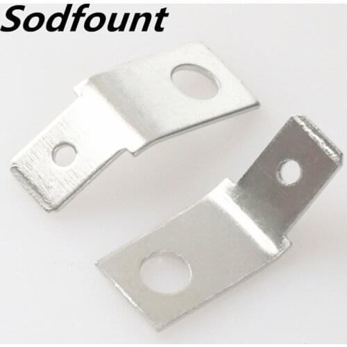 100pcs/lot 4.8 plug spring terminals tinned copper terminal lug inserts 45 degree angle terminal connector piece Inner hole 3mm