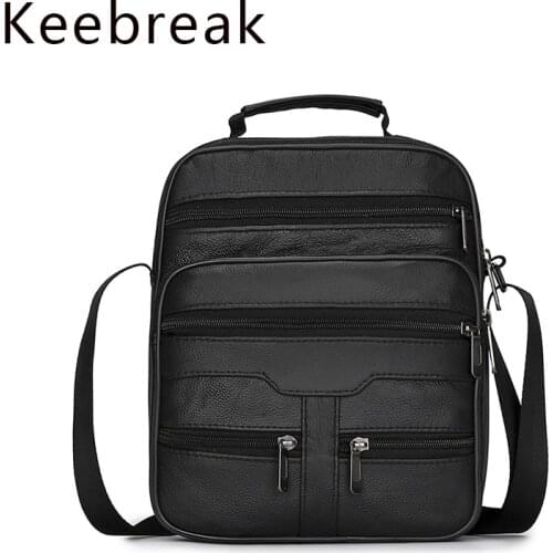 Small Genuine Leather Personal Pocket Cross Body Bag For Men Messenger Shoulder Flap Business Briefcase Single Bags Man Handbag