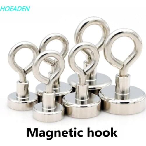 Super Strong Neodymium Magnet Pot Fishing Salvage Magnets Neodymium Round Powerful Magnetic Hook Sea Fishing Magnet Searcher