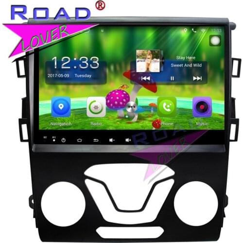 TOPNAVI Android 6.0 2G+32GB 9" Quad Core Car PC Media Center Radio For Ford Mondeo 2013/Fusion 2014 Stereo GPS Navigation Player