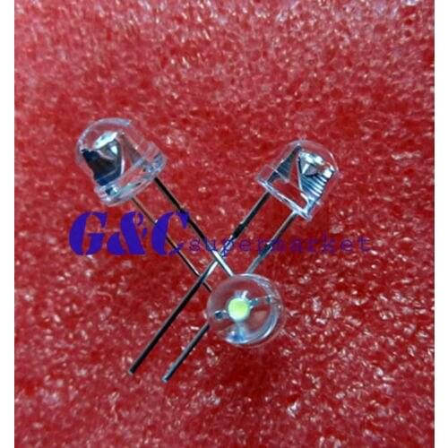 100pcs F5 5mm RED Straw Hat Superbright LED Light LED lamp GOOD QUALITY diy electronics