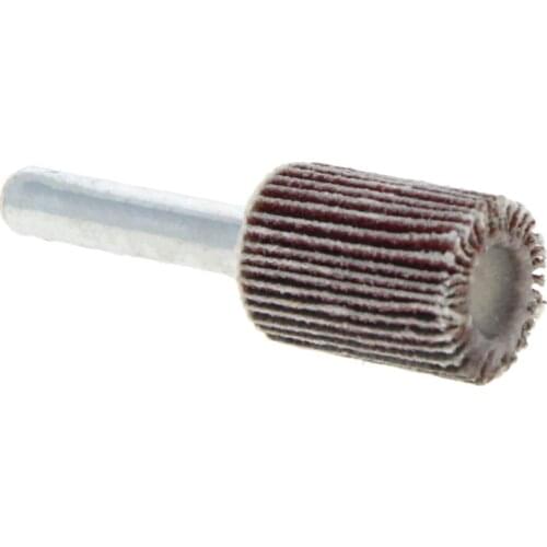 2/5/8Pcs Grit 80 Cylindrical Sandpaper Flap Wheel Shank 6mm Alumina 16mm/35mm Louver Grinding Head With Handle