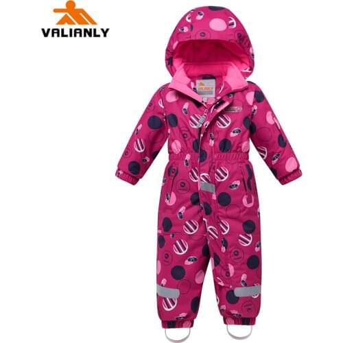 2020 New Girls Ski Suit One-piece High Quality Winter Snowsuit Warm Hooded Outdoor Waterproof Windproof Ski Snowboard Sports