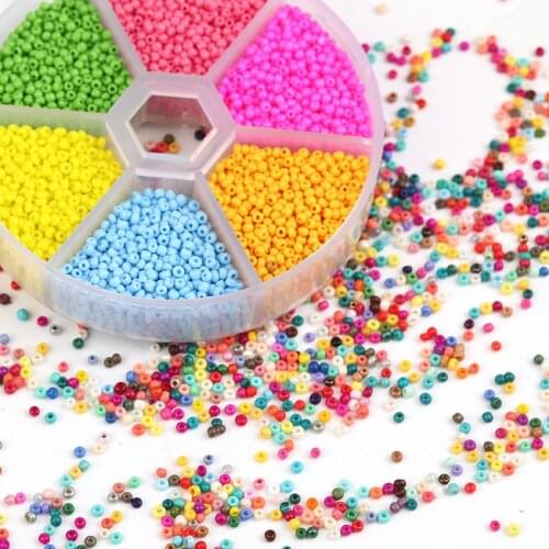 5700/Lot 2mm Czech Glass Seed Beads Belt Box Set Charm Seedbeads Waist Belly Chain For DIY Bracelet Necklace Jewelry Making