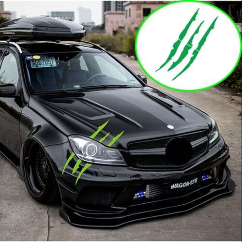 Auto Sticker Reflective Monster Claw Scratch Stripe Marks Headlight Decal for Hyundai ix35 iX45 iX25 i20 i30 Sonata,Verna,Solari