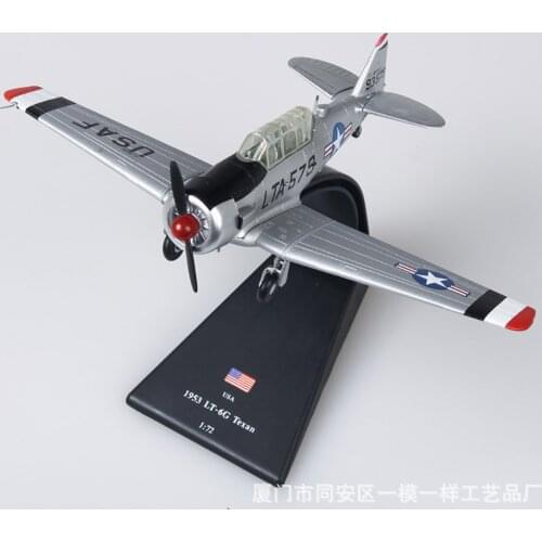 1/72 alloy finished product simulation World War II aircraft model fighter T6 furnishings gifts gifts LT-6G Texan T-6