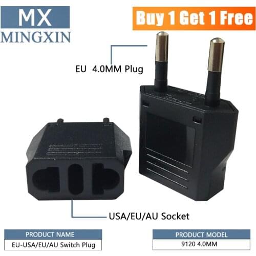 Buy one get one European American Plug Adapter Japan USA To U Euro Travel Electrical Plug Socket Power Sockets