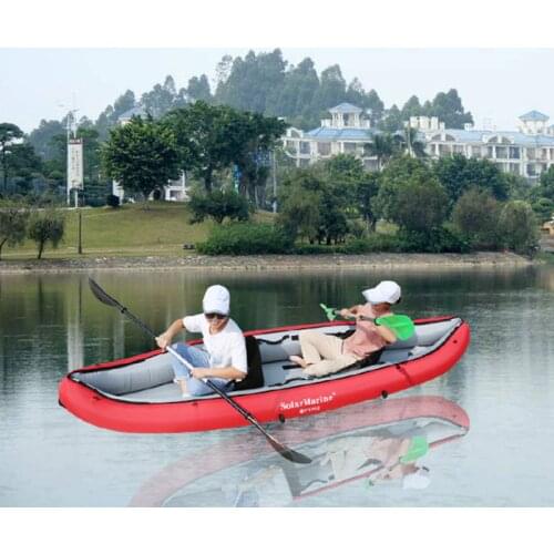 Solar marine 2 persons 330 cm inflatable portable water sport kayak canoe boat folding fishing boat extreme sport competition